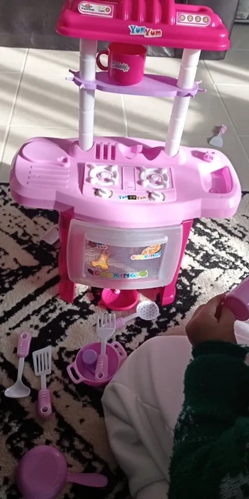 Kids Kitchen Set for Girls - Large Simulation Model Educational Toys photo review