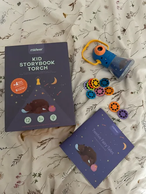 Kids Story Projection Torch with Night Light and Zoom Lens photo review