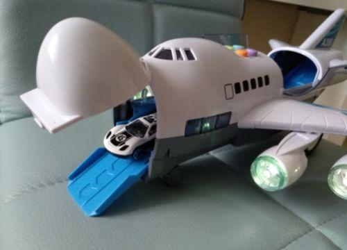 Kids Toys Passenger Plane Car, Early Education Sound And Light Track Toy Airliner photo review