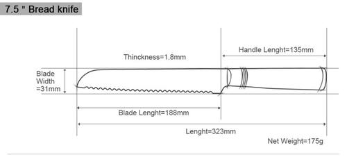 Kitchen Knife Set, Meat Slicing Knife, Suitable For Your Kitchen