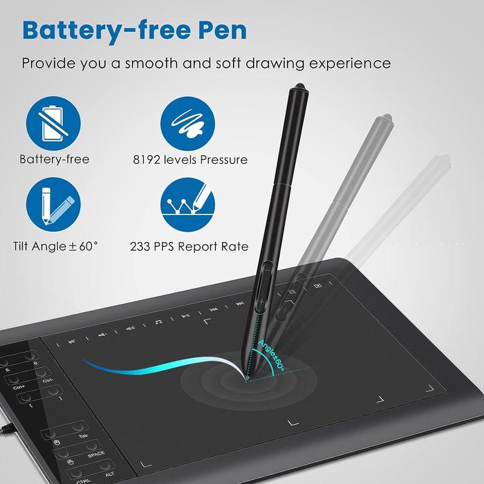 Large Digital Drawing Art Tablet Sketch Pad With Pen