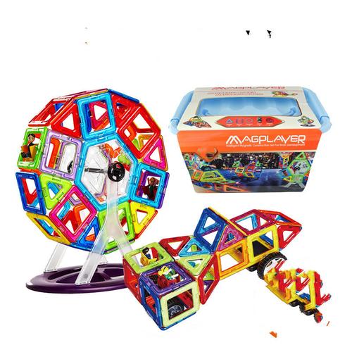 Large Magnetic Building Blocks Set - DIY Toys for Kids