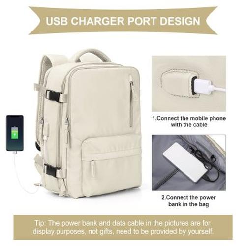 Large Travel Backpack Waterproof or Rucksack  Fit 14 Inch Laptop With Usb Charging