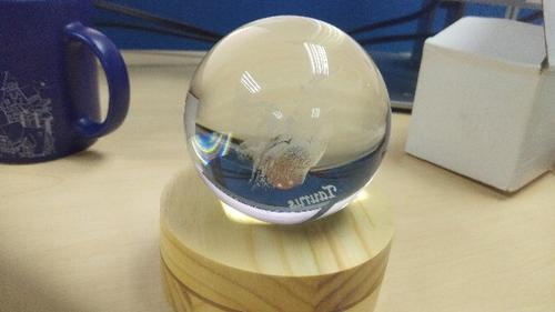 Laser Engraved Zodiac Crystal Ball photo review