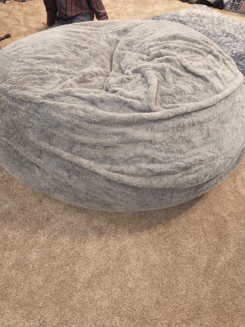 Big Huge Giant Bean Bag Chair, Comfy Fluffy Giant Round Bean Bag Lazy Sofa Cove, Lazy Sofa Bean Bag Chair Foam Furniture Bean Bag photo review