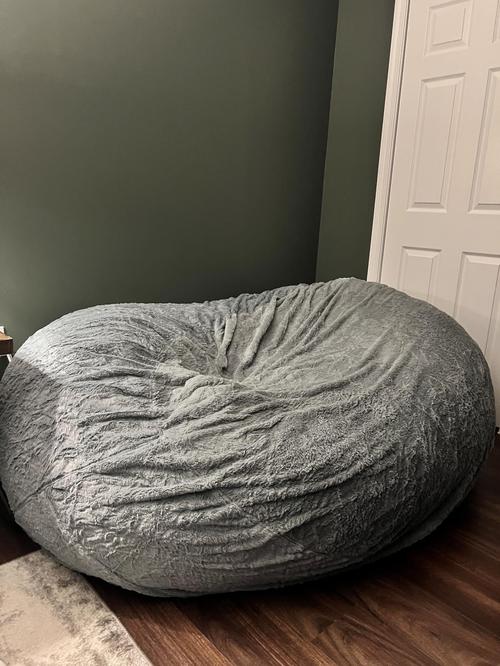 Big Huge Giant Bean Bag Chair, Comfy Fluffy Giant Round Bean Bag Lazy Sofa Cove, Lazy Sofa Bean Bag Chair Foam Furniture Bean Bag photo review