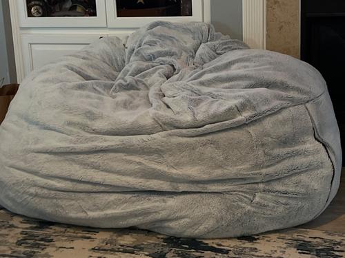 Big Huge Giant Bean Bag Chair, Comfy Fluffy Giant Round Bean Bag Lazy Sofa Cove, Lazy Sofa Bean Bag Chair Foam Furniture Bean Bag photo review