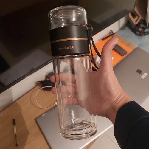 Leak-proof Glass Water Bottle Water With Tea Filter photo review