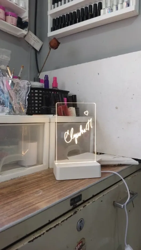 LED Acrylic Dry Erase Message Board photo review