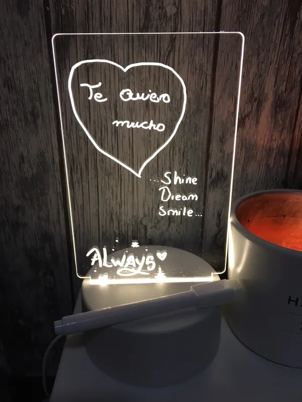 LED Acrylic Dry Erase Message Board photo review