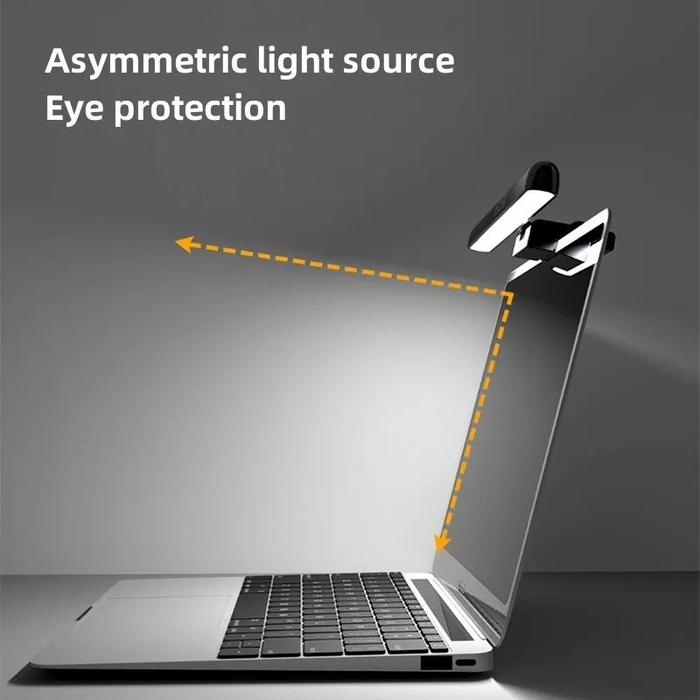 LED Desk Lamp with Eye Protection, Stepless Dimming, Clip-on Design