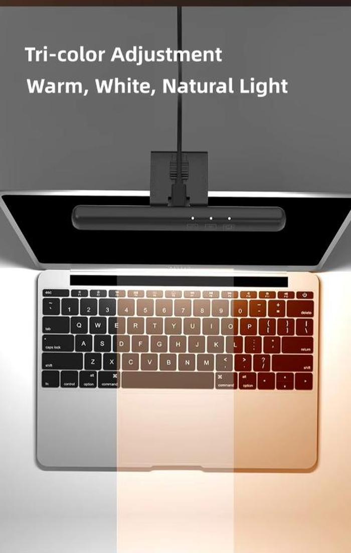 LED Desk Lamp with Eye Protection, Stepless Dimming, Clip-on Design