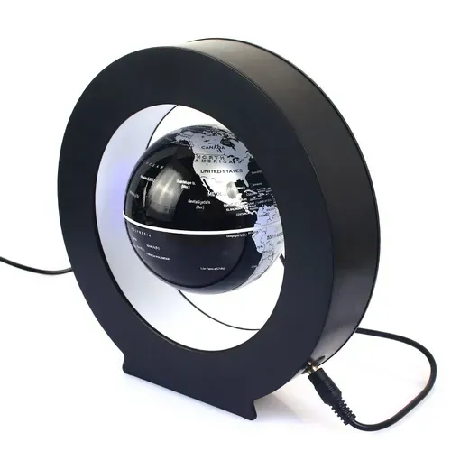 Levitating Globe Lamp with LED World Scenery, Novelty Bedside Lamp for Home Decoration and Learning