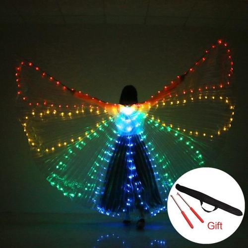 Light Up Colorful LED Butterfly Isis Wings for Dance Performance