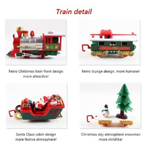 Lights And Sounds Christmas Train Railway Set