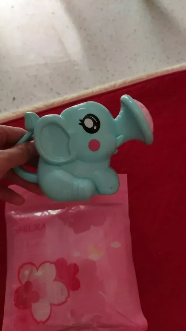 Lovely Elephant Shaped Plastic Baby Bath Toys photo review