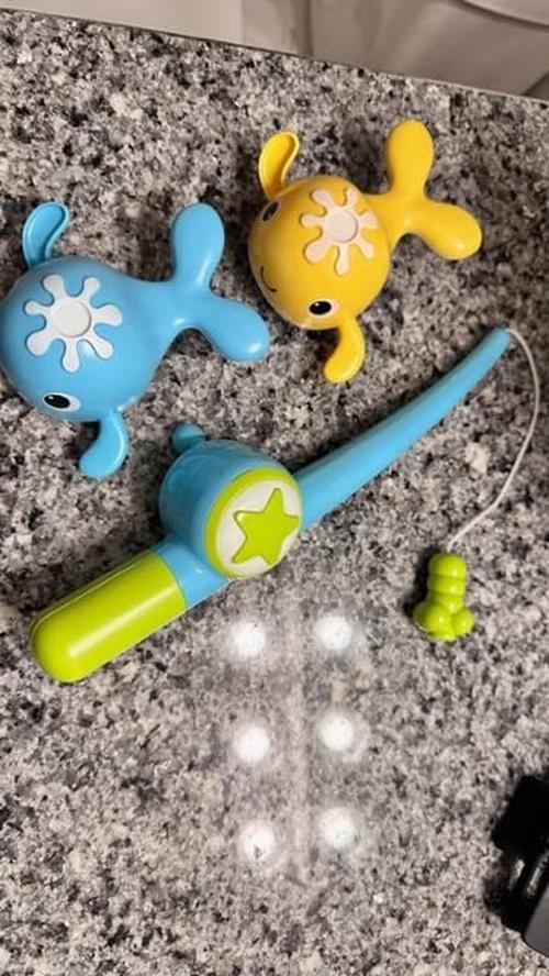 Magnetic Fishing Bath Toys for Toddlers with Swimming Whales photo review