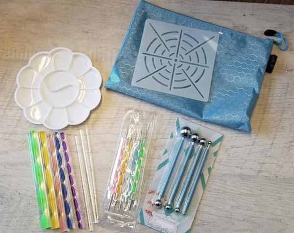 Mandala Dotting Tools Kit, Diamond Embroidered Mandala Mask Box photo review