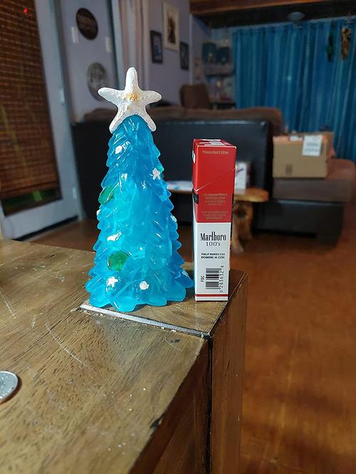 Marine Glass Christmas Tree, Creative Unique Christmas Decoration photo review