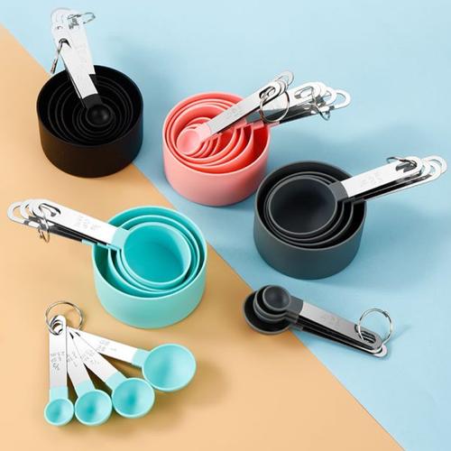 Measuring Spoons &amp; Cups Set, 10 Pieces Stainless Steel Kitchen Measuring Tools