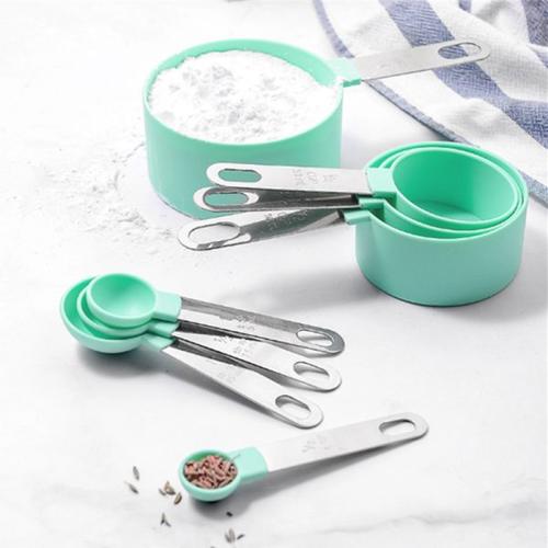 Measuring Spoons &amp; Cups Set, 10 Pieces Stainless Steel Kitchen Measuring Tools