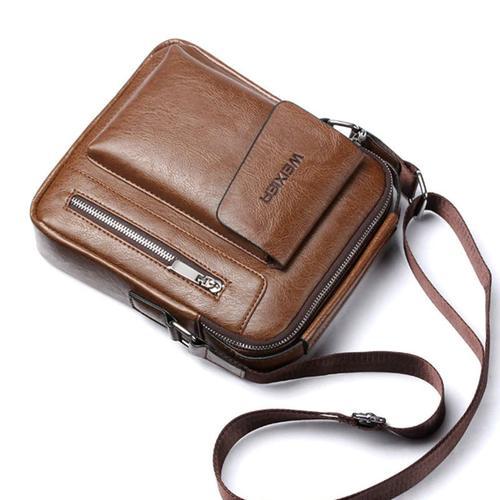 Men's Genuine Leather Sling Bag Over the Shoulder Bags