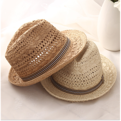 Mens Straw Fedora Hat Vintage Panama Hat