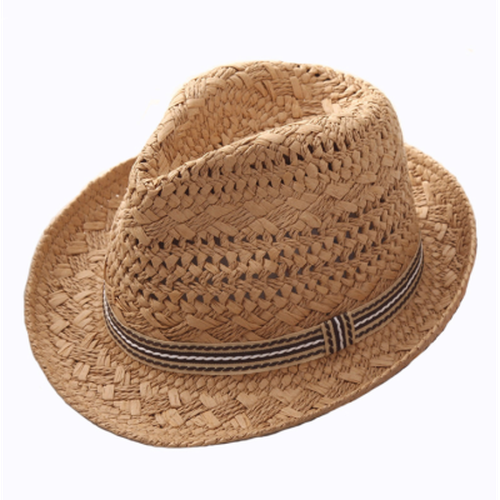 Mens Straw Fedora Hat Vintage Panama Hat