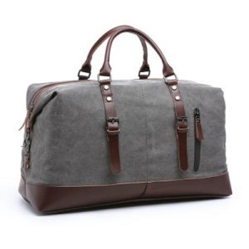 Men's Waxed Canvas Travel Duffle Bag - Waterproof, Durable, Stylish