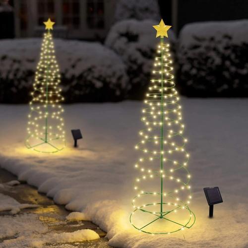 Merrylite Solar Powered Metal Christmas Tree Decoration