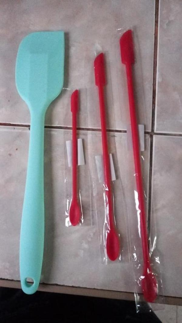 Mini Silicone Spatula with Spoon - Heat Resistant, Long Handle, Dual-Ended Scraper photo review