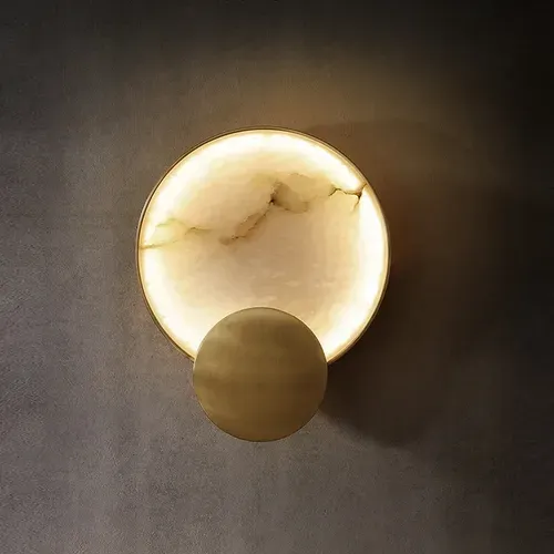 Modern Minimalist Marble Wall Lamp with LED for Living Room, Bedroom, Study, Home Decor