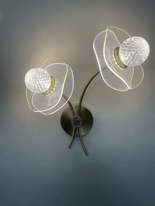 Modern Personalized Lotus Leaf Garden Wall Lamp for Bedroom, Living Room, Staircase, Corridor, Kitchen photo review