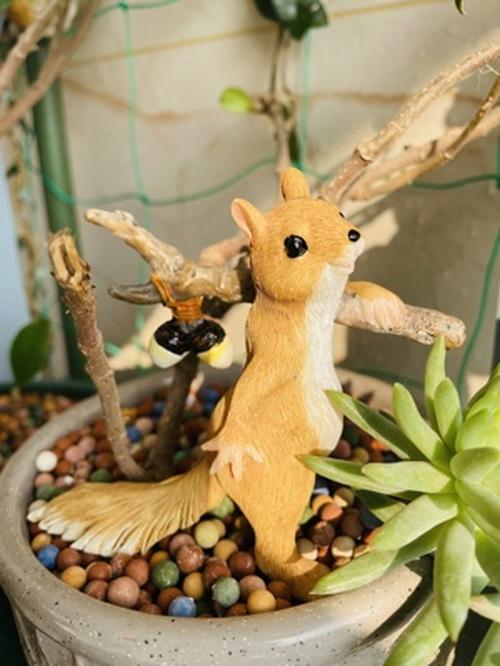 Modern Resin Squirrel Table Lamp for Kids Bedroom Bedside Night Light photo review