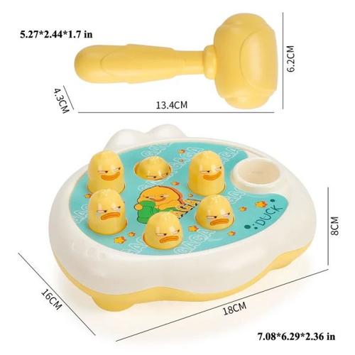 Montessori Animal Puzzle Toy for 12-24 Months Toddler - Duck, Frog, Pig, Seal