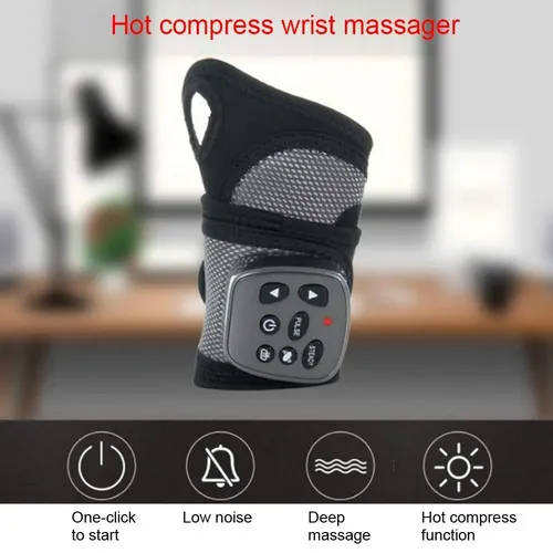 Multi-Function Wrist Massager with Vibration, Air Pressure, and Kneading