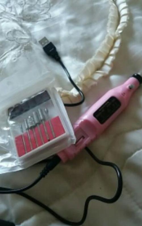 Multifunctional Electric Nail Drill Machine with 6 Bits for Acrylic Nail Art photo review