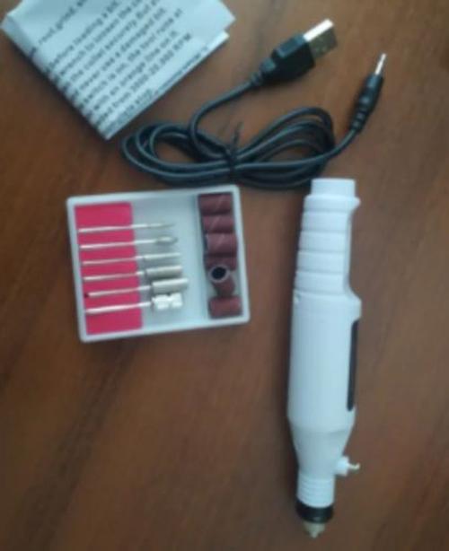 Multifunctional Electric Nail Drill Machine with 6 Bits for Acrylic Nail Art photo review