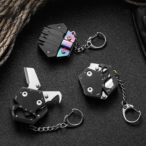 Multifunctional Survival Tool Key Chain