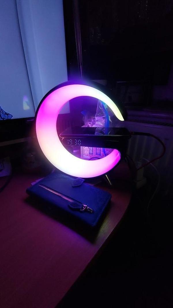 Multipurpose Bluetooth Speaker, Lamp, Charger, Alarm Clock photo review