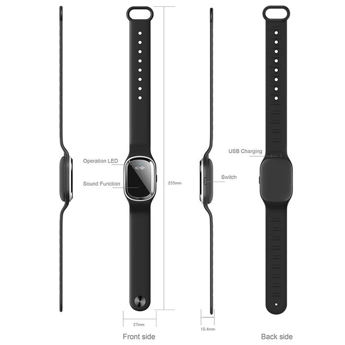 Natural Repellent - Ultrasonic Anti-Mosquito Wrist Band (W/ 3-Block Modes)