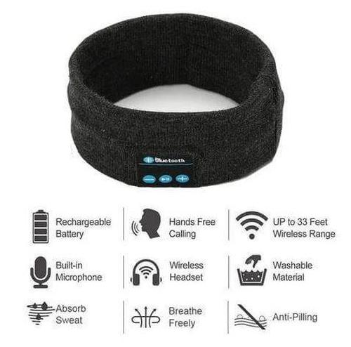 Noise-cancelling Bluetooth Headphones Headband For Sleep And Sports