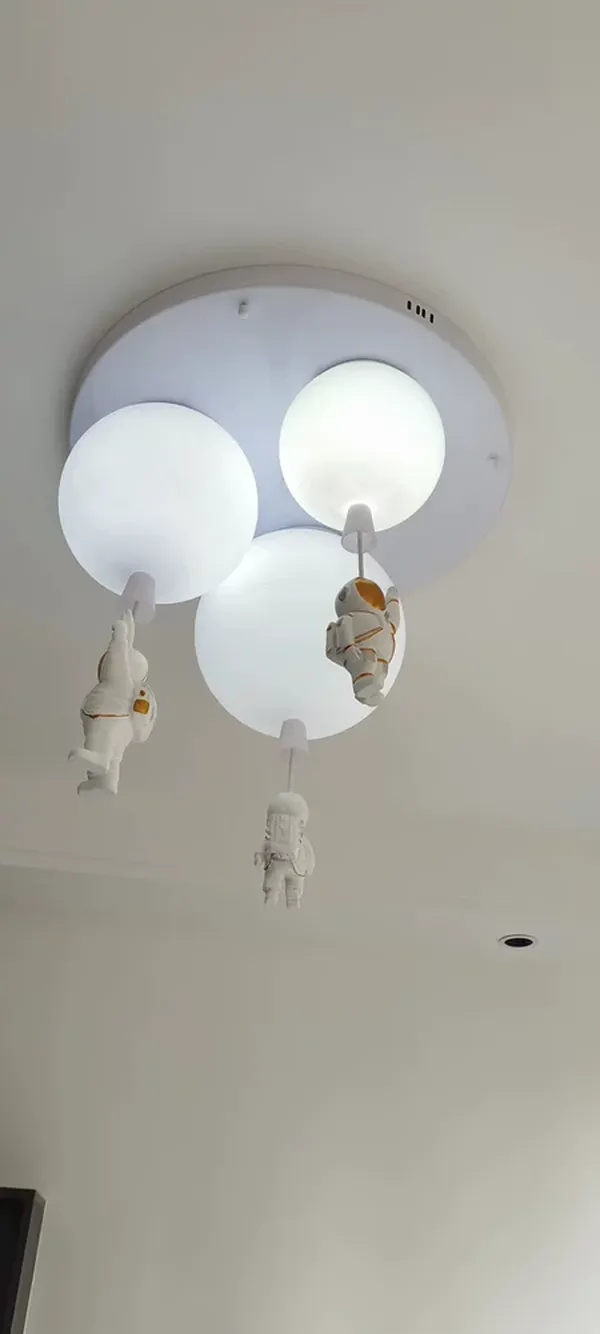 Nordic Creative LED Astronaut Pendant Light, Kids Room Modern Decor, Nursery Hanging Lamp photo review