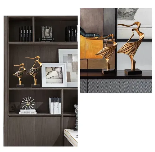 Nordic Retro Abstract Dancer Statue for Home Decor