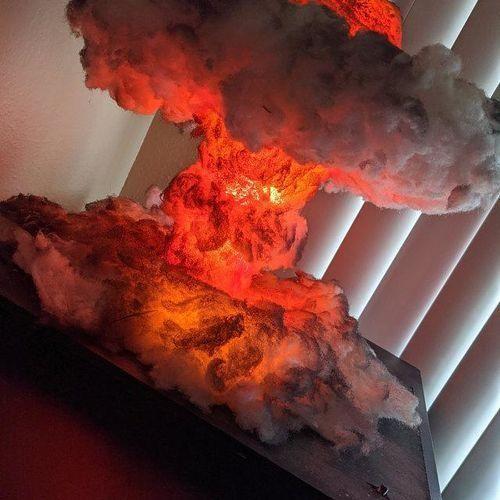 Nuclear Explosion Mushroom Cloud Model Lamp photo review