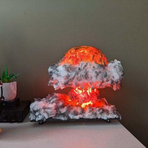 Nuclear Explosion Mushroom Cloud Model Lamp photo review