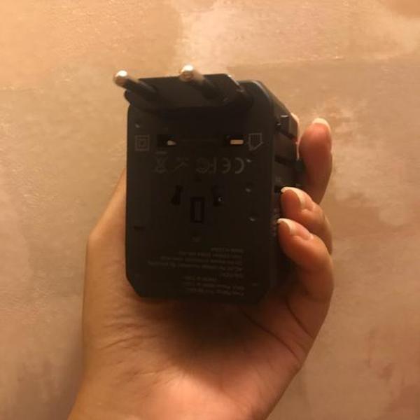 One-Size-Fits-All Travel Plug Adapter That Works In 150+ Countries photo review