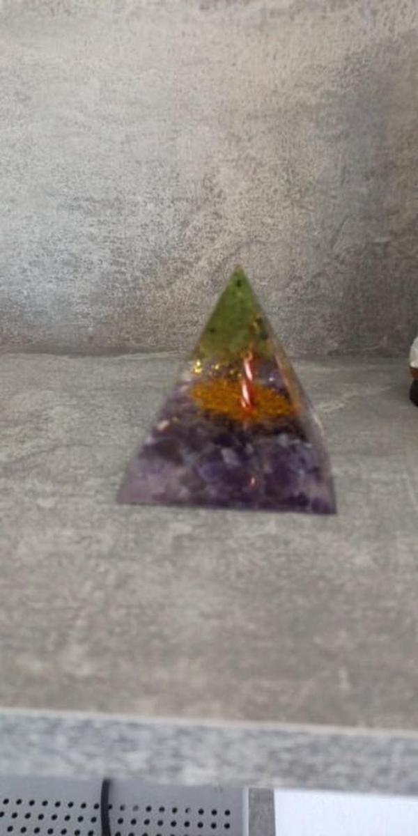 Orgonite Tree of Life Peridot Pyramid photo review