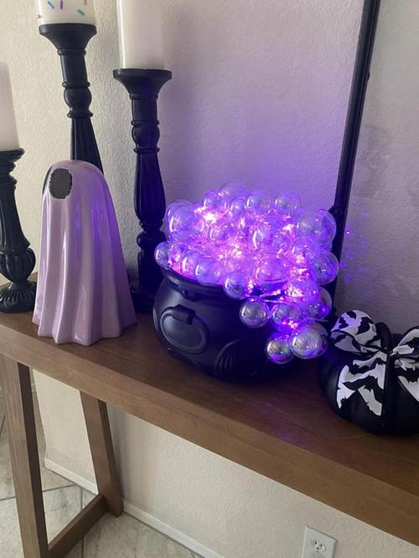 Halloween Decorations Indoor - Diy Bubbling Cauldron Set - Black Plastic Bowl Hocus Pocus Party Decoration - Spooky Vintage Decor photo review