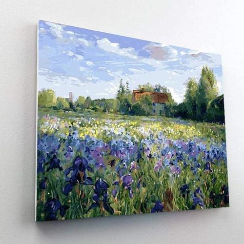 Paint By Number Diy Painting Kit - Lavender Field